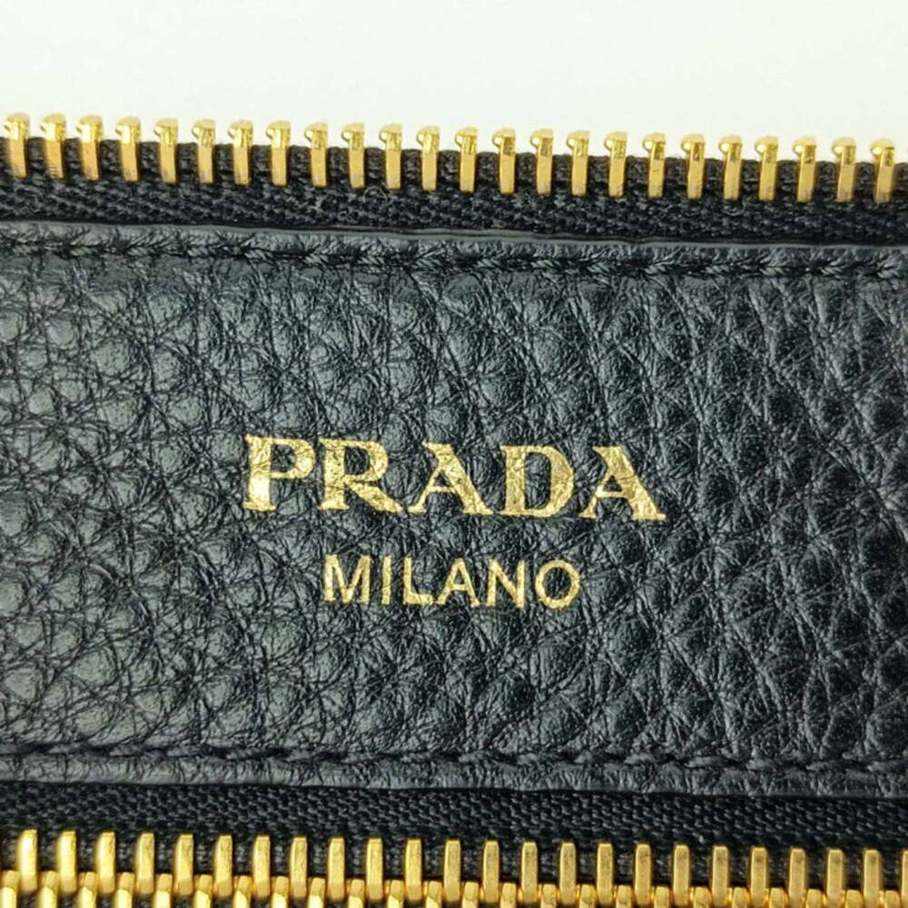 PRADA Black Leather Shoulder Bag - Picture 9 of 10